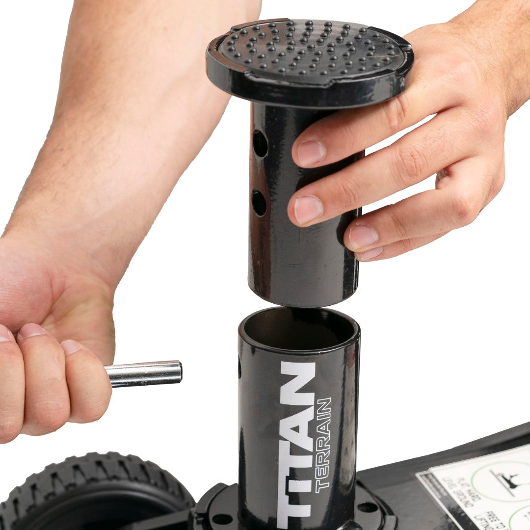 Titan terrain jack extension adjustment