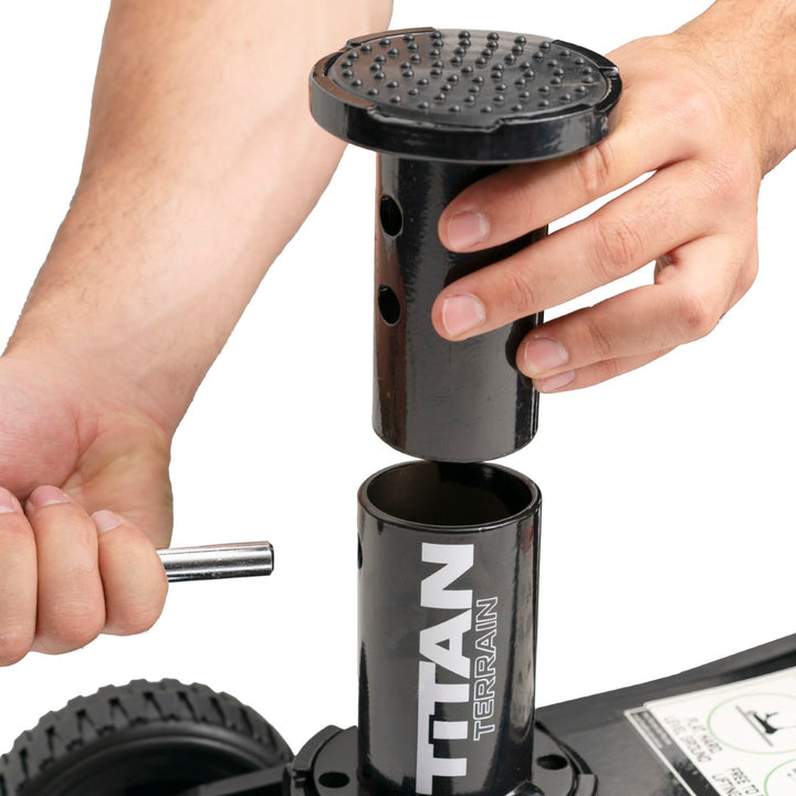 Titan terrain jack extension adjustment