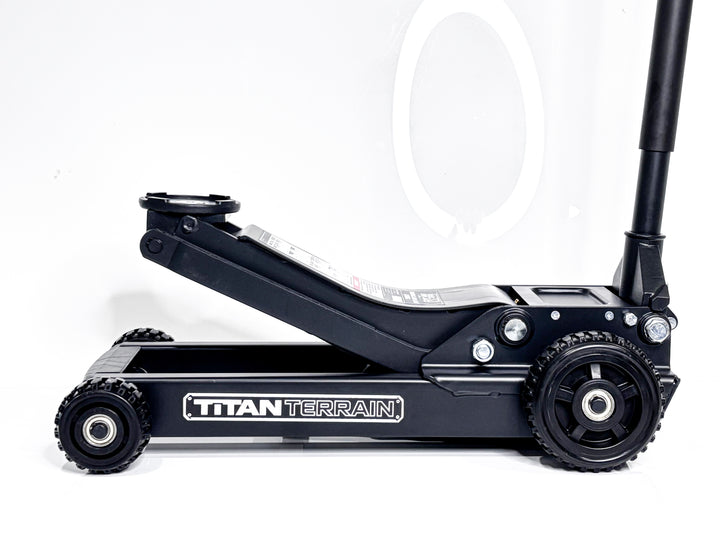 Black titan terrain slim jack at slight extension
