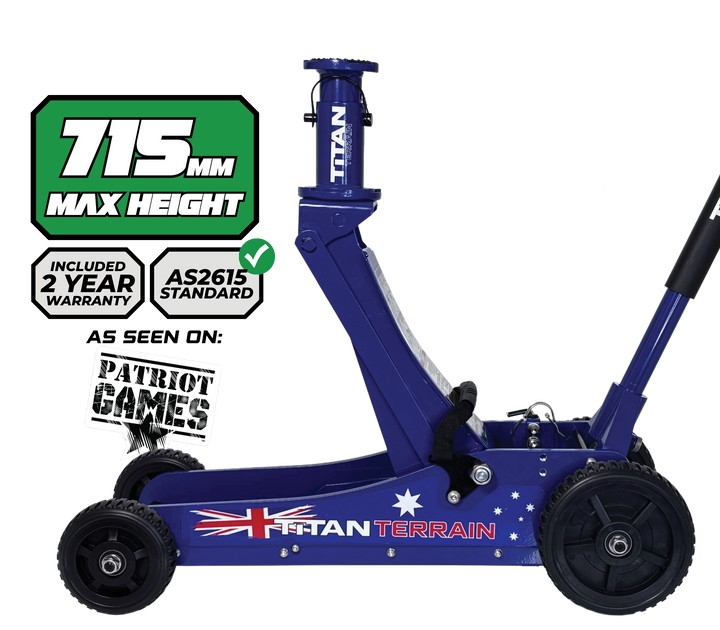 3 TONNE RUGGED FLOOR JACK - AUSSIE FLAG EDITION