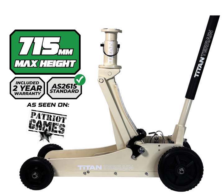 3 TONNE RUGGED FLOOR JACK - CREAM EDITION