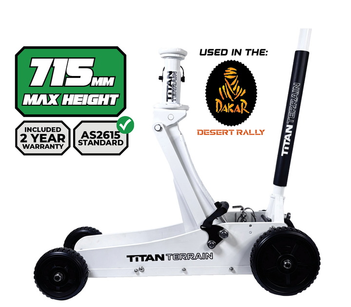 3 TONNE RUGGED FLOOR JACK - WHITE EDITION