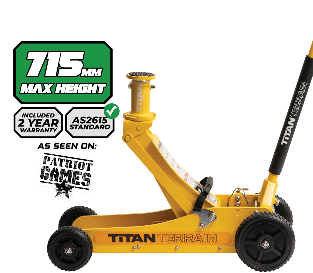 3 TONNE RUGGED FLOOR JACK - HI-VIS YELLOW EDITION