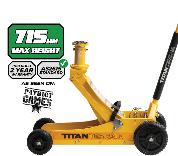 3 TONNE RUGGED FLOOR JACK - HI-VIS YELLOW EDITION