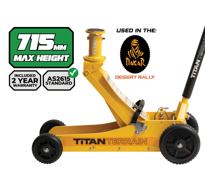 3 TONNE RUGGED FLOOR JACK - HI-VIS YELLOW EDITION