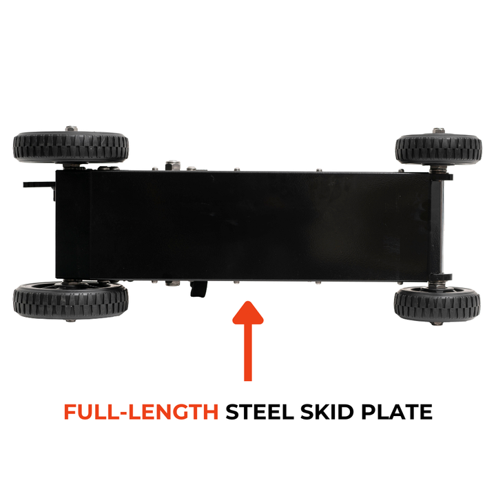 3 TONNE RUGGED FLOOR JACK - HI LIFT HYDRAULIC TROLLEY JACK - BLACK