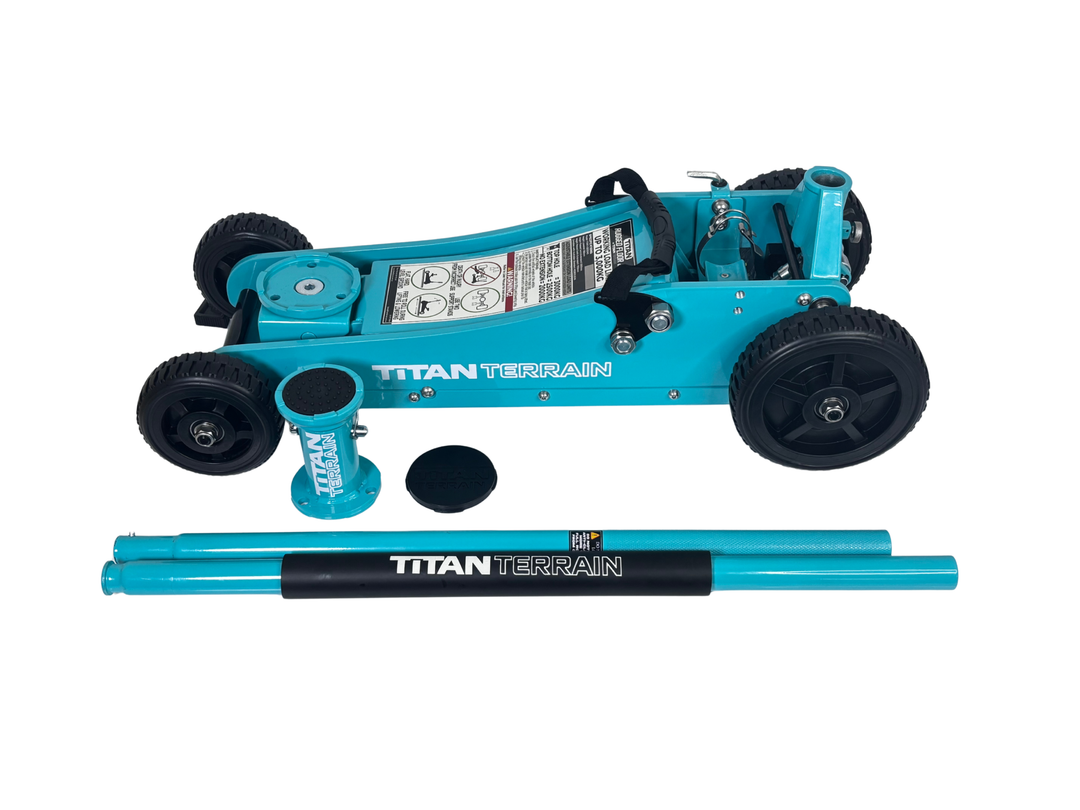 3 TONNE RUGGED FLOOR JACK - TURQUOISE EDITION