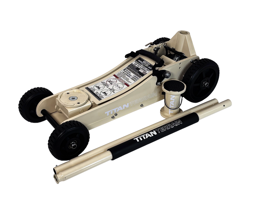 3 TONNE RUGGED FLOOR JACK - LIGHT SANDY TAUPE EDITION