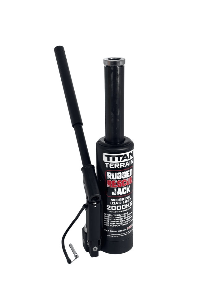 RUGGED RESCUE JACK - 2000KG - 1065mm Hydraulic Bottle Recovery Jack - Titan Terrain