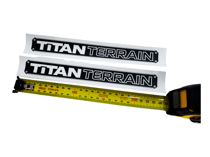 TITAN TERRAIN - SMALL STICKER - PAIR (23cm)