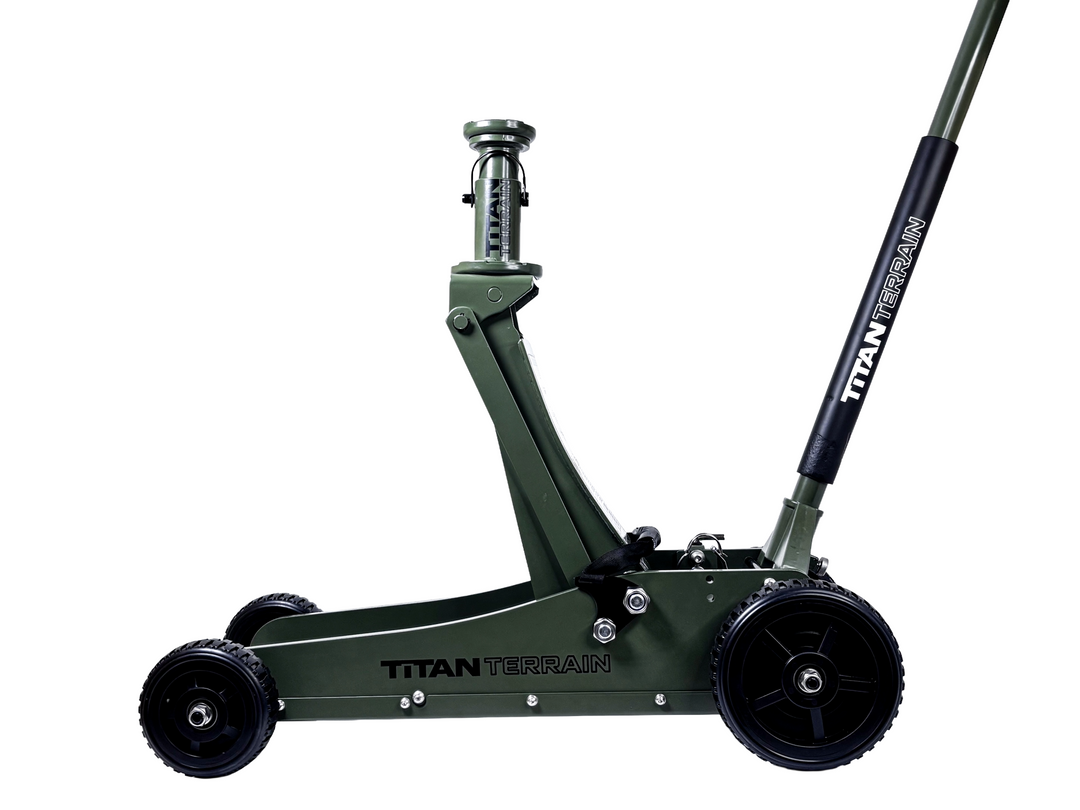 3 TONNE RUGGED FLOOR JACK - ARMY GREEN EDITION