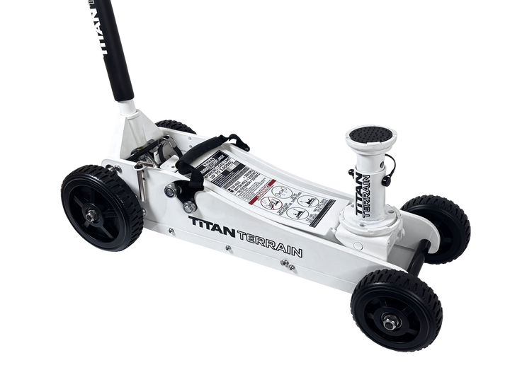 3 TONNE RUGGED FLOOR JACK - WHITE EDITION
