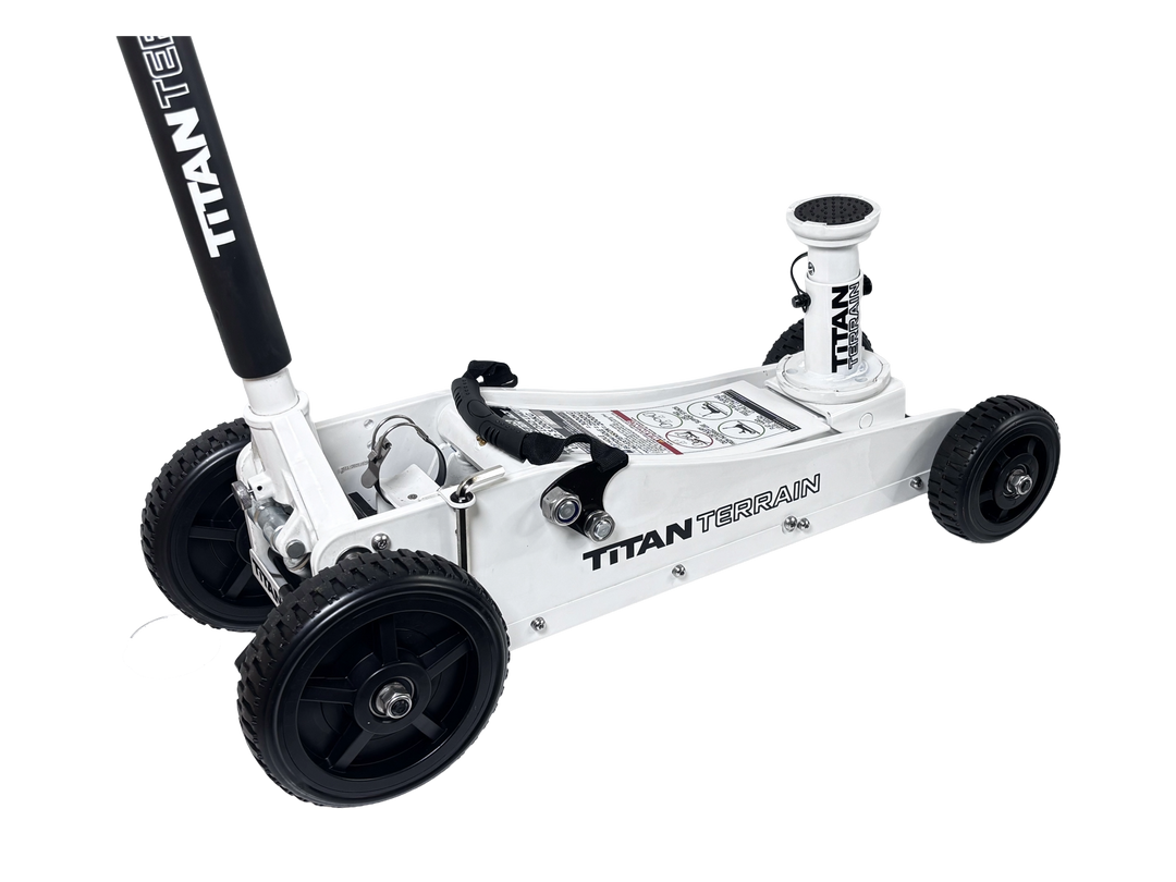 3 TONNE RUGGED FLOOR JACK - WHITE EDITION