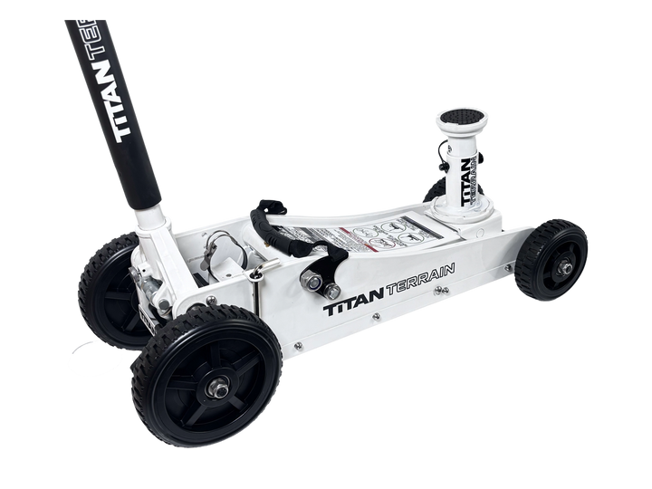 3 TONNE RUGGED FLOOR JACK - WHITE EDITION