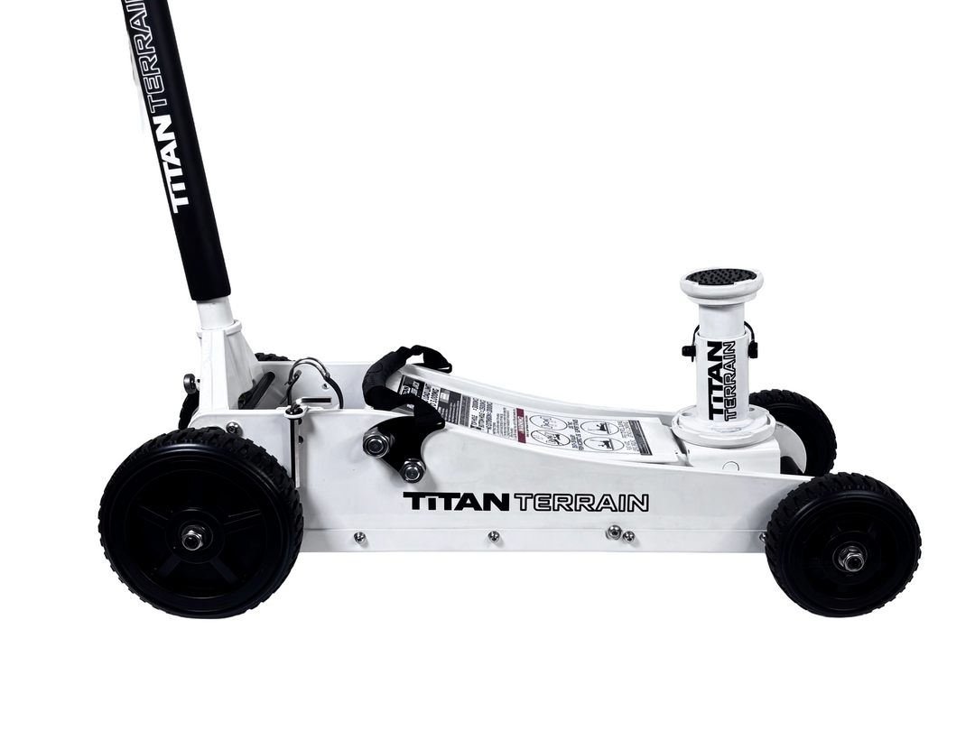 3 TONNE RUGGED FLOOR JACK - WHITE EDITION