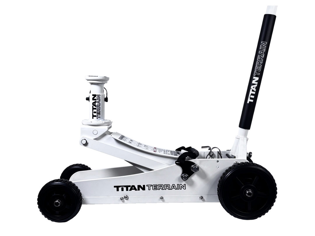 3 TONNE RUGGED FLOOR JACK - WHITE EDITION