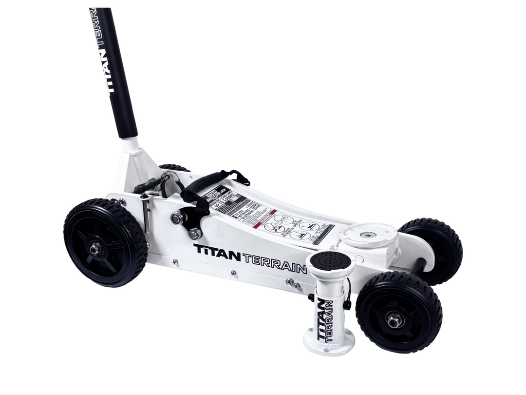 3 TONNE RUGGED FLOOR JACK - WHITE EDITION