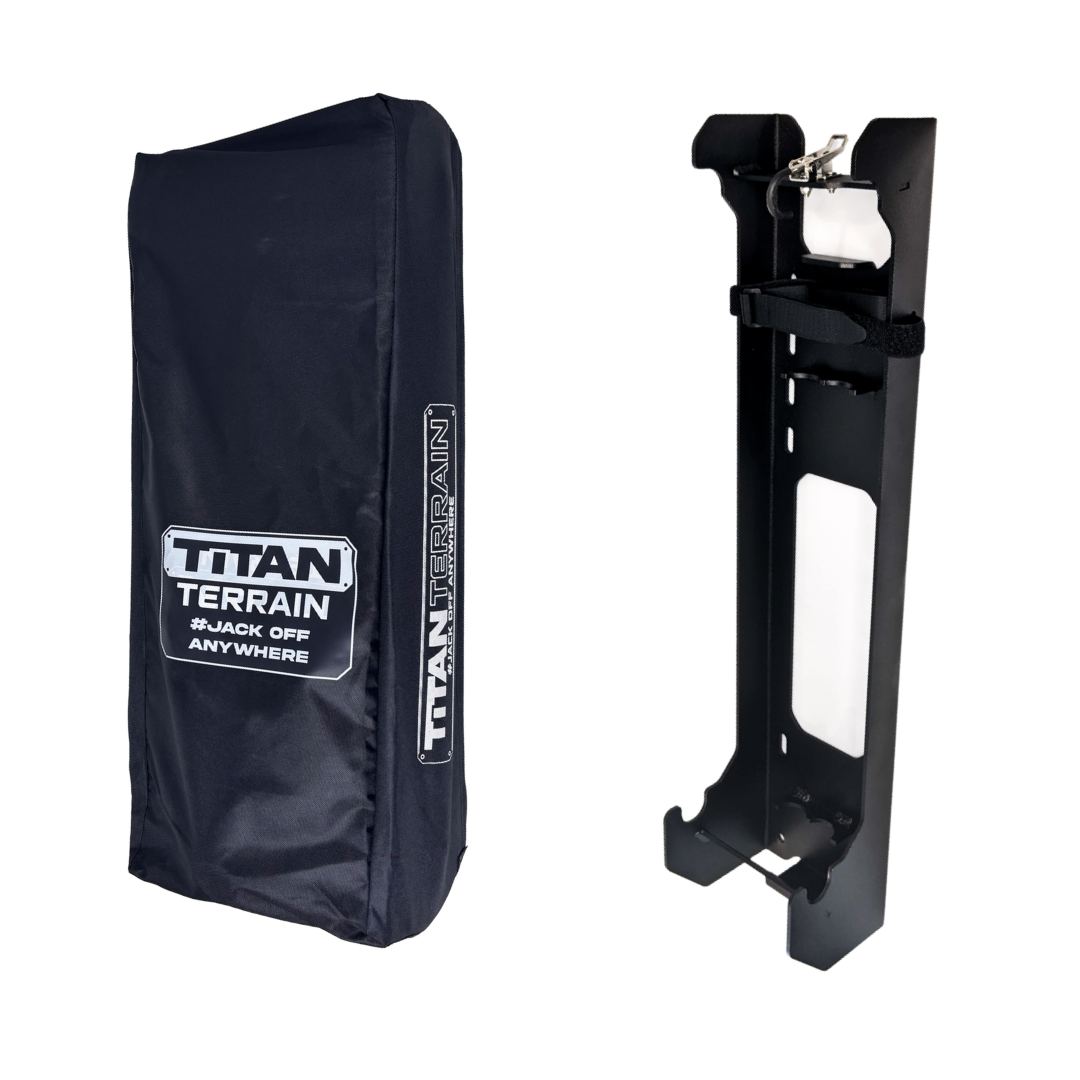 TITAN TERRAIN 2T Travellers Jack Pack Includes 2000KG Jack, Bracket & Cover Bag