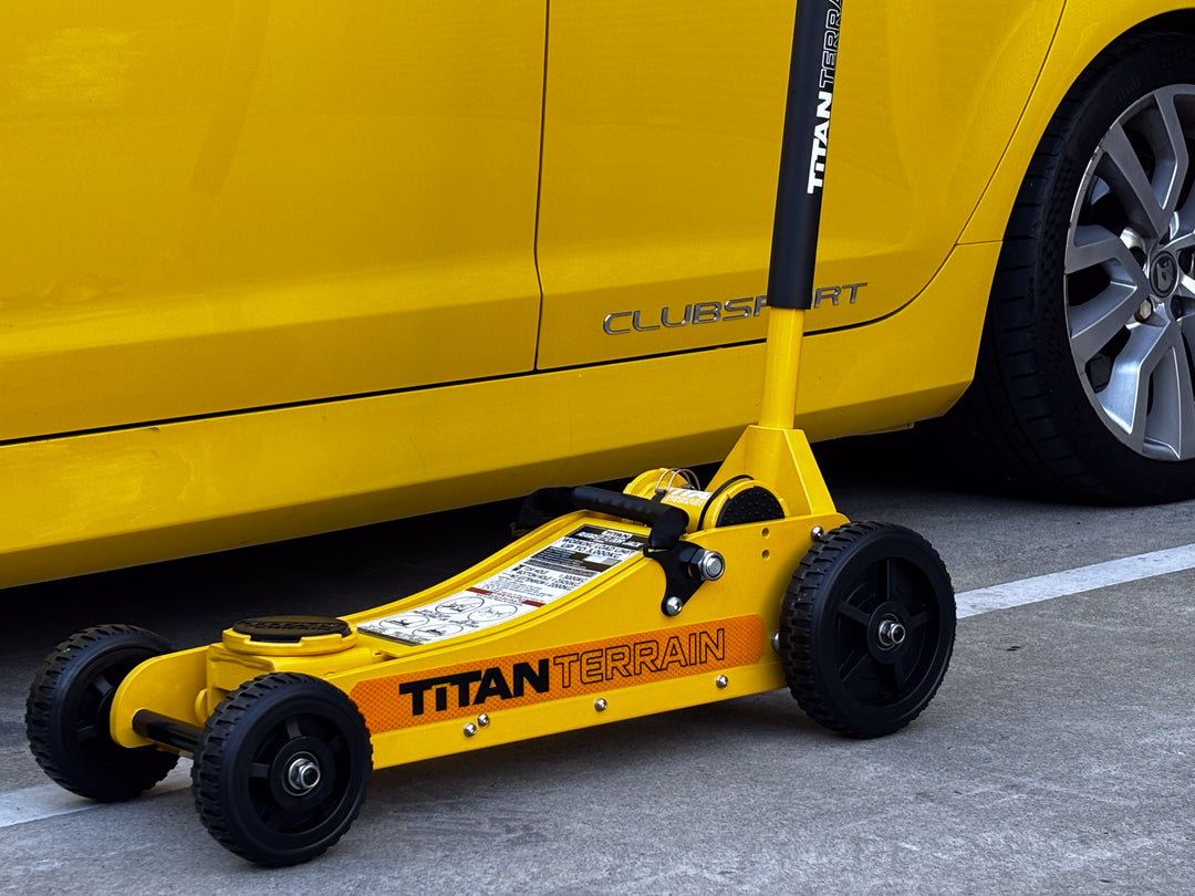 3 TONNE RUGGED FLOOR JACK - HI-VIS YELLOW EDITION