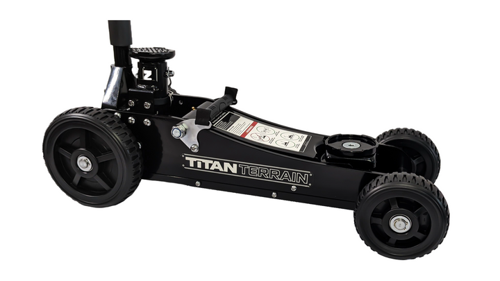 Side angle of titan terrain rugged floor jack