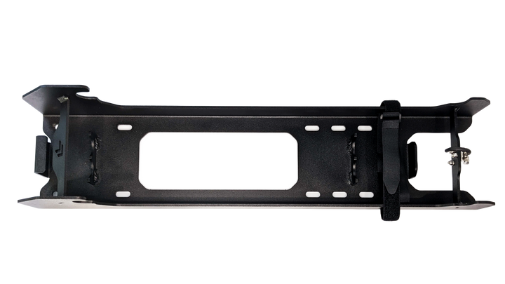 Powder-coated black mounting bracket for Titan Terrain Rugged floor jack