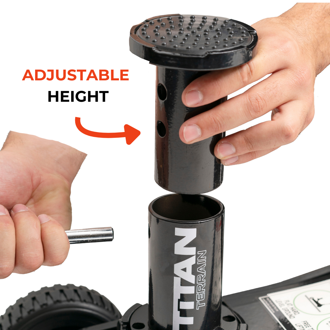 Titan Terrain 3 tonne rugged floor jack in black