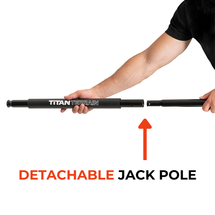 Titan Terrain 3 tonne rugged floor jack in black