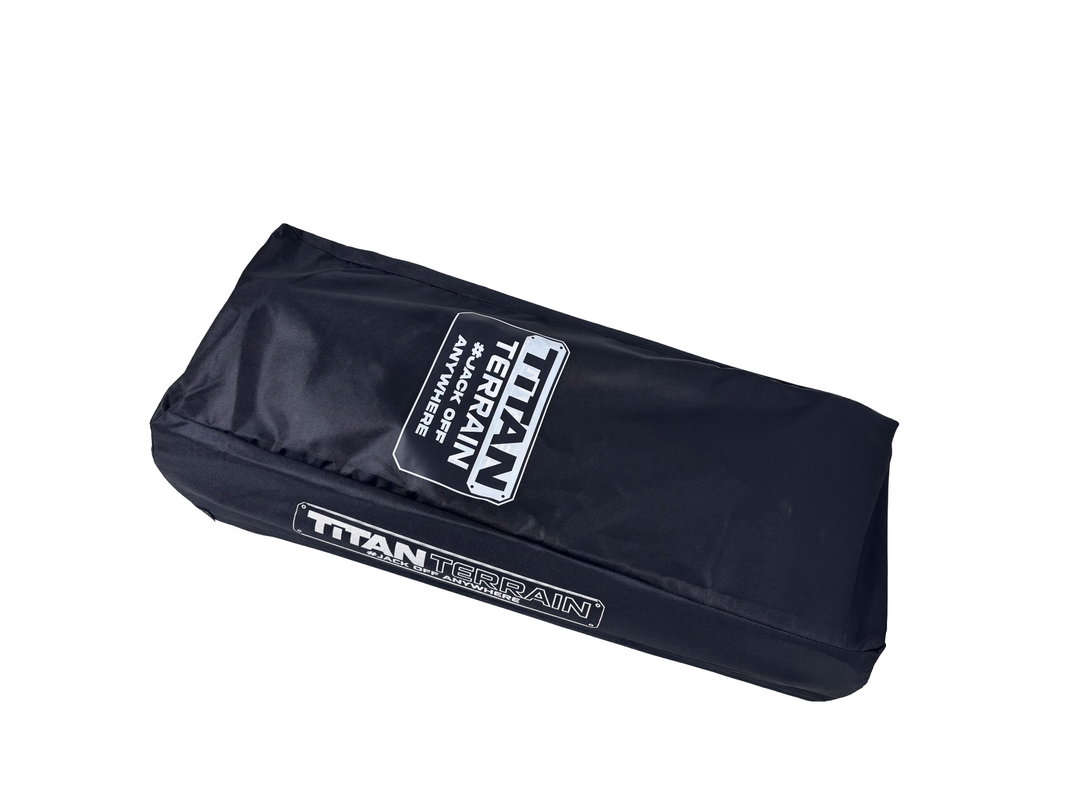 Titan Terrain cover bag for rugged floor jack and mounting bracket