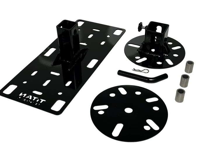 Titan Terrain spare tyre mounting bracket for rugged floor jack