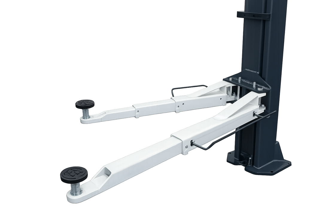 TTN Industrial 4.5 tonne 2-post car hoist with dual electric lock release